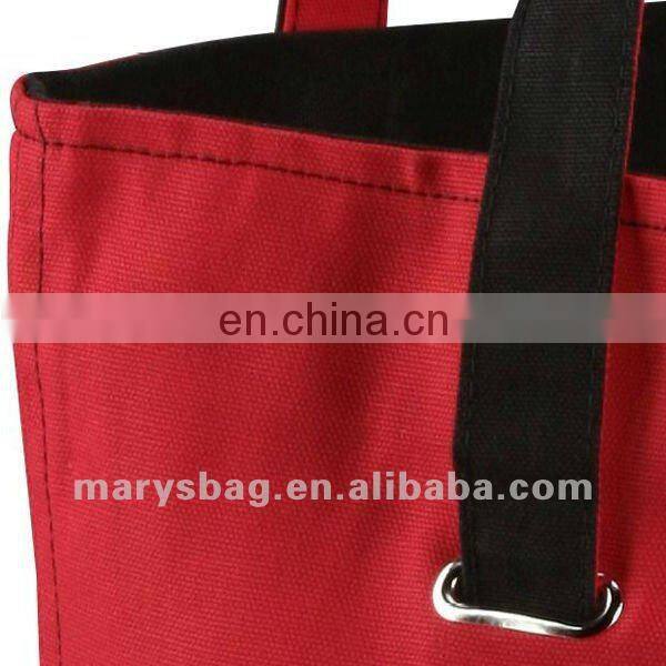 Special Designed 2 Tone Cotton Tote with Metal Grommets