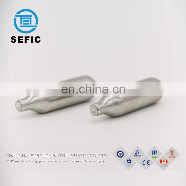 Newly DOT/TPED Small Portable Gas Bottle 12g CO2 Cartridge