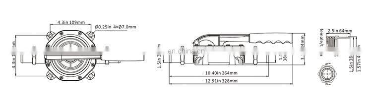 SEAFLO 45 LPM Plastic Manual Hand Water Pump