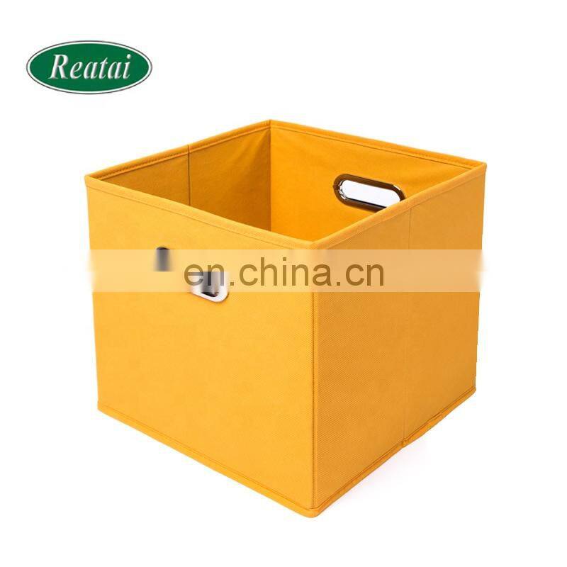 Useful collapsible toy boxes foldable storage bin folding nowoven storager box