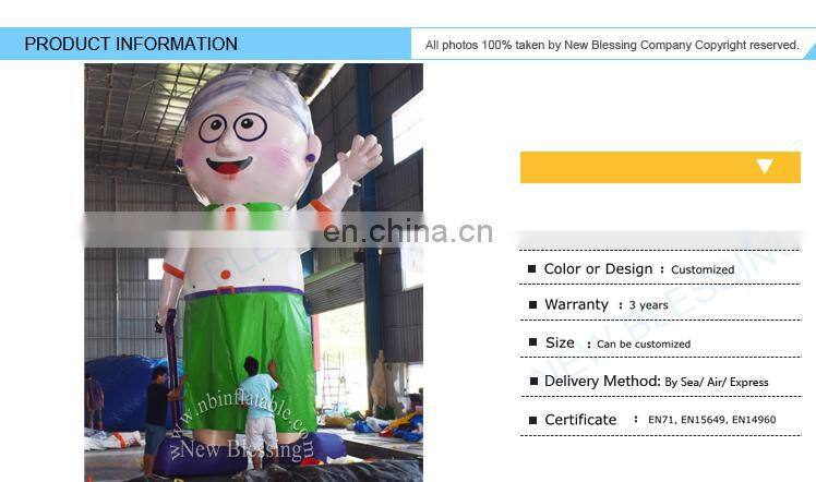 Custom Advertising Inflatable Grandma Inflatable Cartoon Characters