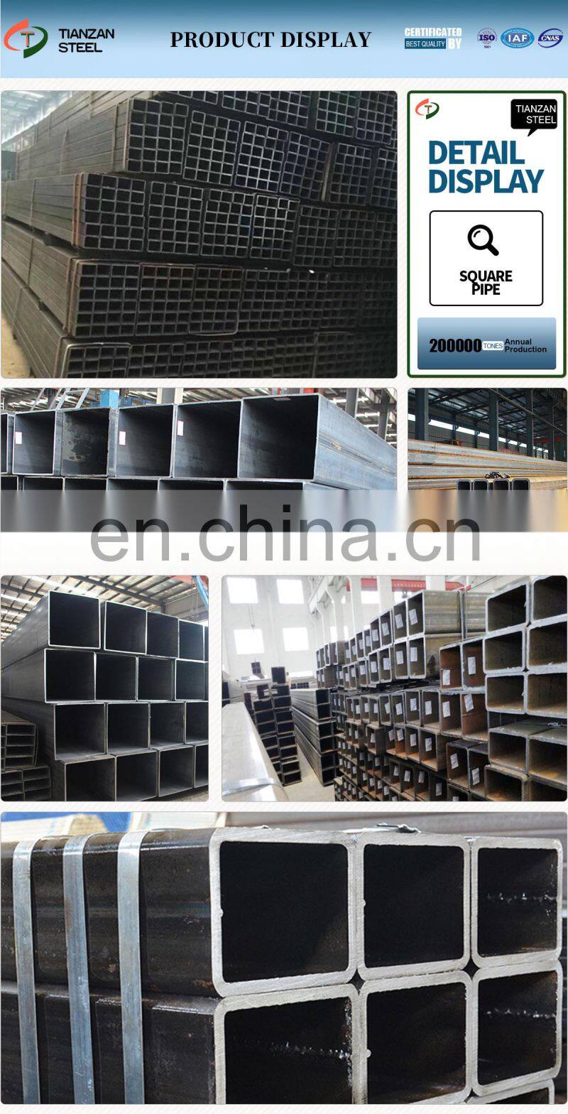 ASTM A387 A285 Carbon Steel Square Tube 50x100 Rectangular Square Steel Pipe