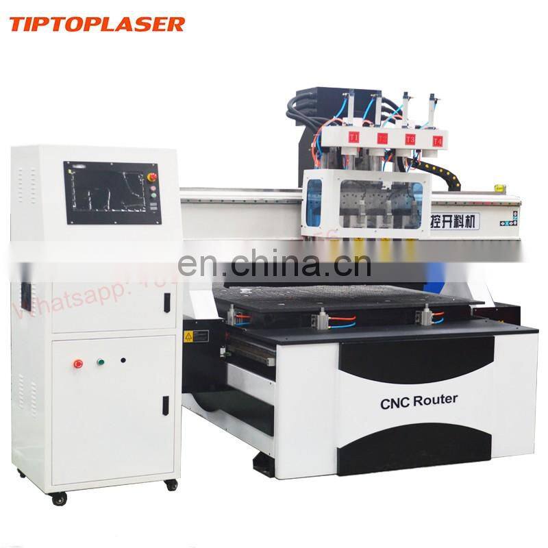 Hot sale Chinese 4 heads 3d woodworking CNC cutting machine 1325