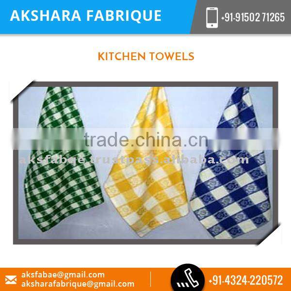 Quality Tested Material Made Rectangular Shape Cotton Kitchen Towel