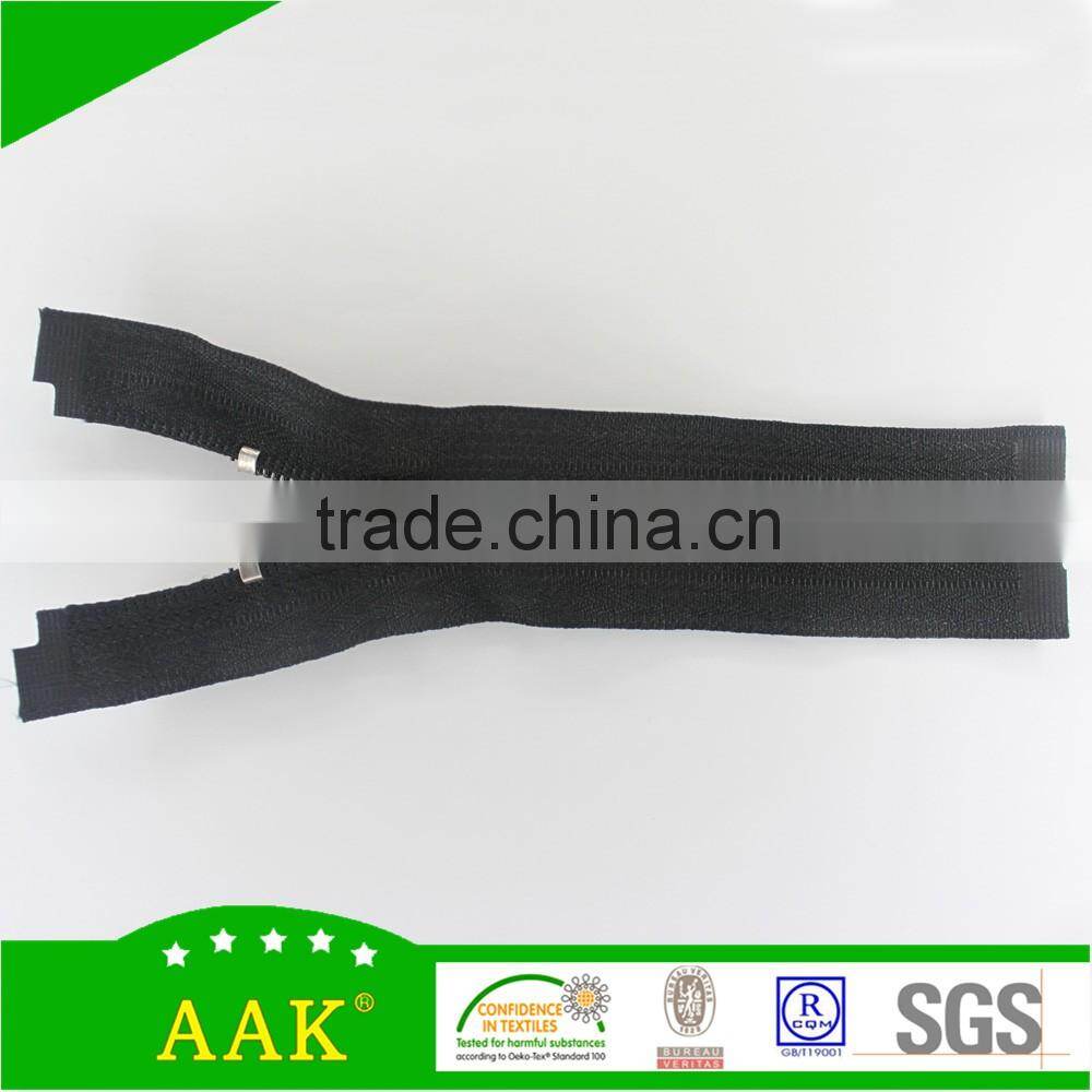 8#Open end nylon separating zipper