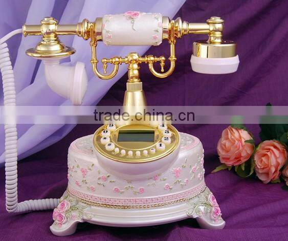 European vintage home decorative telephone