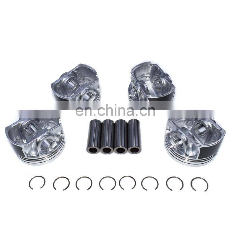 4x Pistons & Rings For AUDI TT A3 VW Passat Jetta Golf Eos Tiguan 06H107065AM