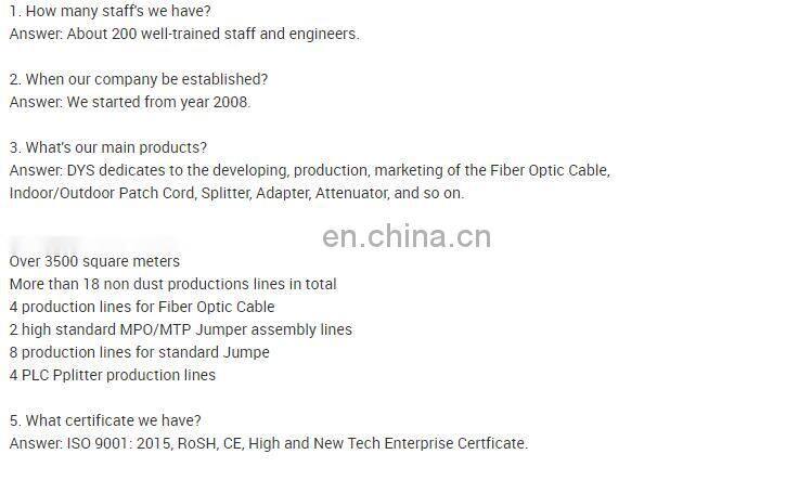 12~288 Cores Singlemode G652D GCYFTY Duct Micro Air Blown Fiber Optic Cable