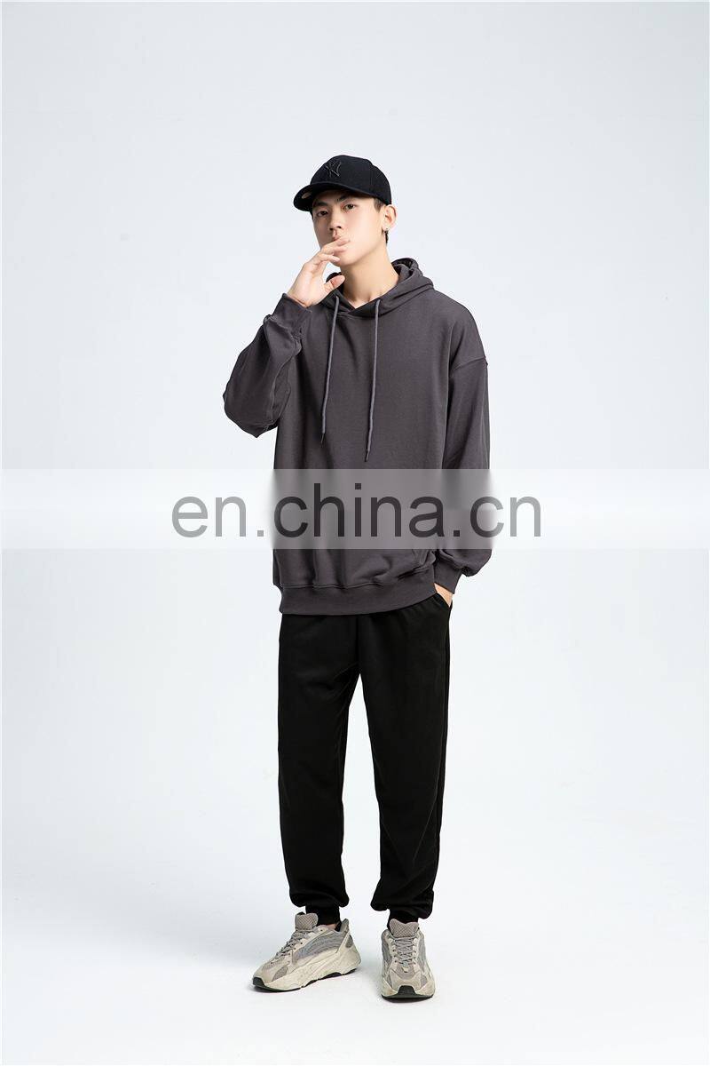 Wholesale Plain logo  Organic Cotton Men's Sweatshirt Blank Fleece Oversized Custom Unisex Men Hoodies