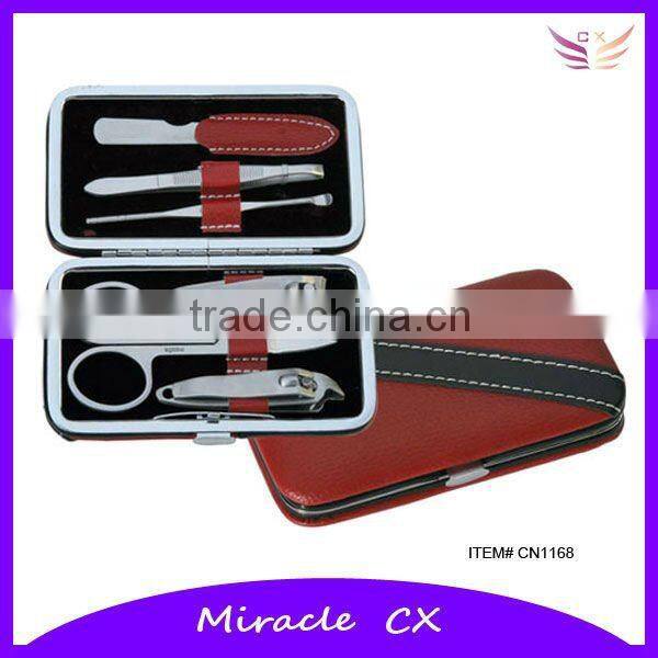 Compact design black manicure kit cheap corporate gift