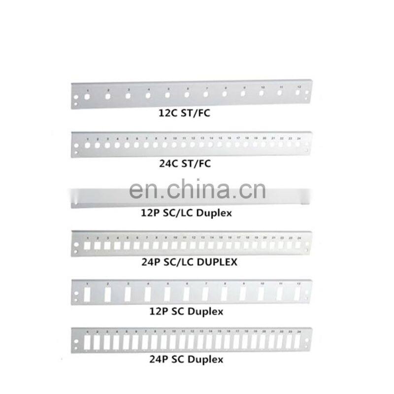 MT-1006-SC High Quality 19" Network Cabinet Mount Type SPCC 1U Fully Loaded 12 24 Port SC Fiber Optic Patch Panel