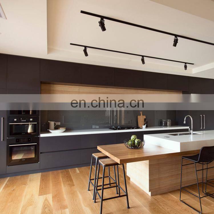 Australian Standard Modern Design Ideas 2020 Black Melamine Plywood Kitchen Cabinet