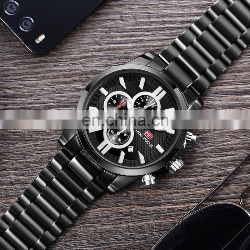 MINI FOCUS MF0134G Men's Luminous Auto Date Quartz Fashion Casual watches