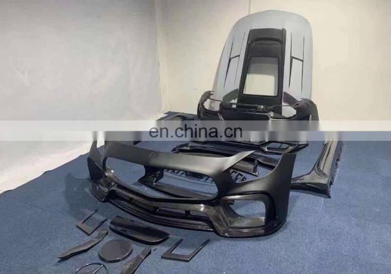 Runde For 14-19 Mercedes-Benz AMG GT GTC GTS IMP Style Body Kit Front Bumper Rear Bumper Front Lip Rear Lip Hood Side Skirt