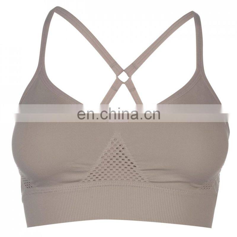 Breathable Compression Sexy Yoga Bra Crop Top Cheap Blank Crane Sports