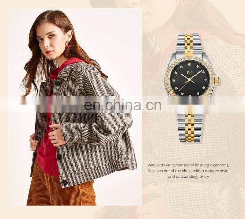 SINOBI Factory Supplier Luxurious Gold Wristwatch Quartz Watches Women New Watch 2022 Gold Wrist Watch Women