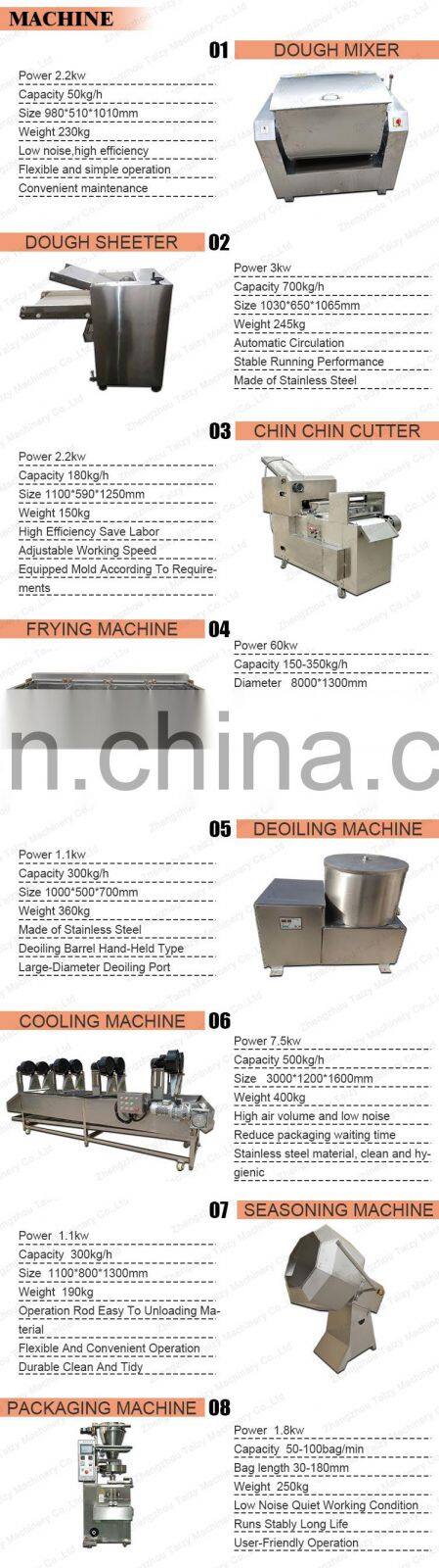commercial chin chin cutting frying machinery chinchin making production line