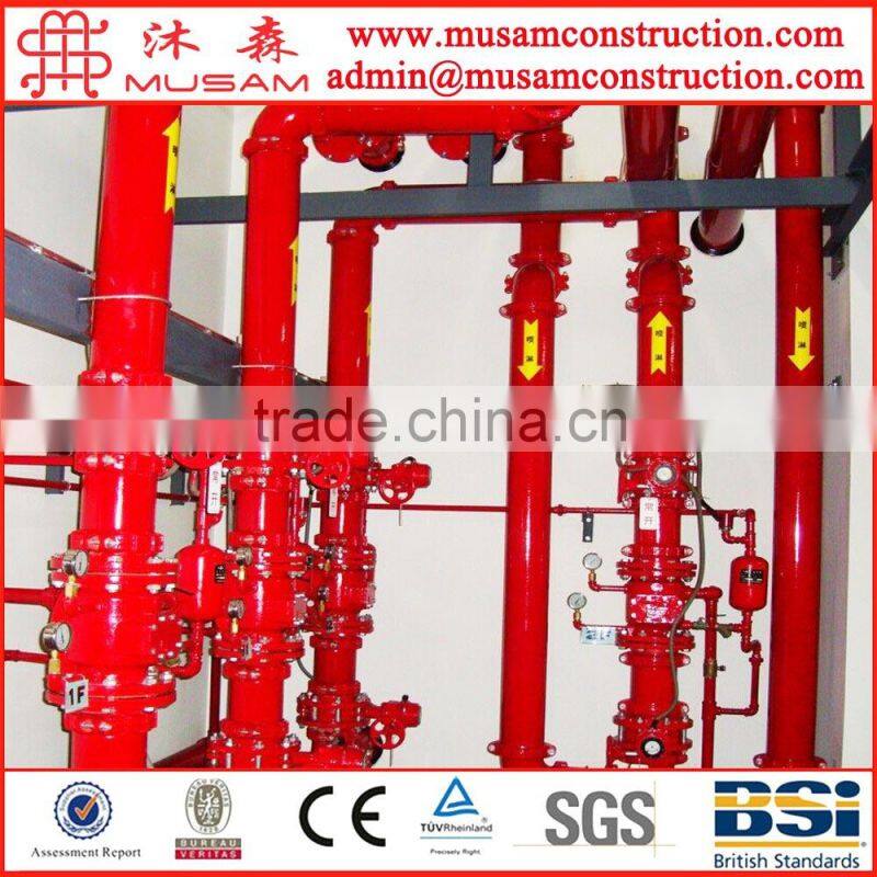 FM Approved Grooved Fitting ductile iron cast Threaded Mechanical Tee