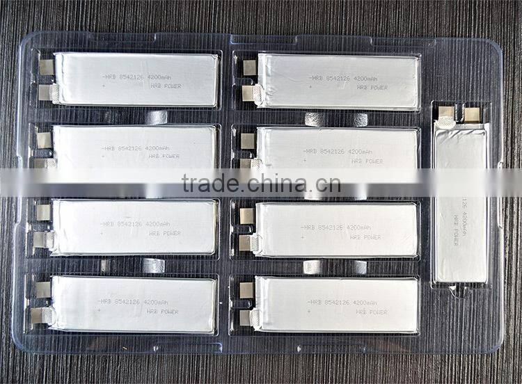 lithium polymer battery 3.7V 4200mah with high capacity