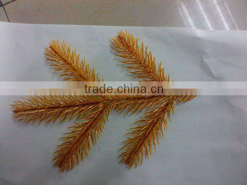 Plastic Yellow Christmas Tree Spary