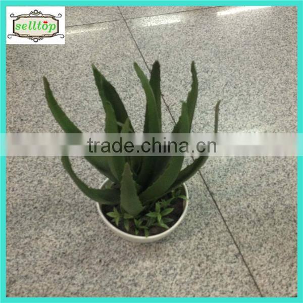 20cm 9 heads silk tulip with wooden pot artificial flower bonsai