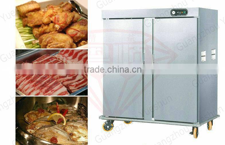 China factory directly sales commerical high quality double door stainless steel food warmer cart