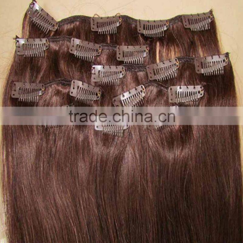 European 100% remy clip in hair sample welcomed