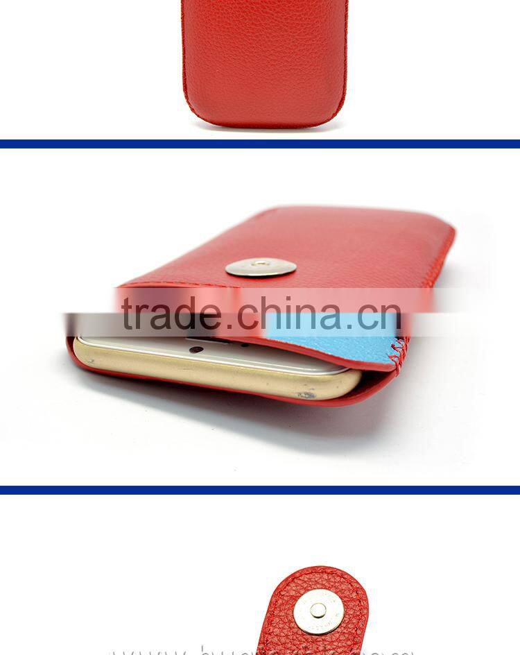 Genuine Leather Pull Up Pouch For Samsung Note2