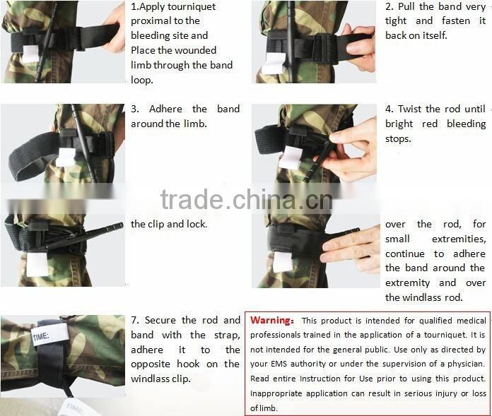 Reusable military quick release tourniquet