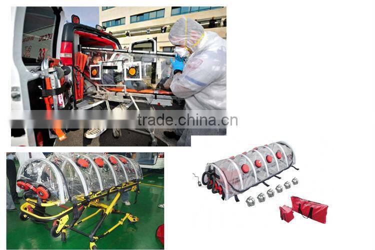 High efficiency professional medical ebola Isolation stretcher