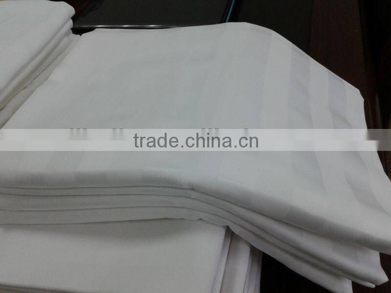 Pure cotton sateen hotel bedding fabric solid dyeing