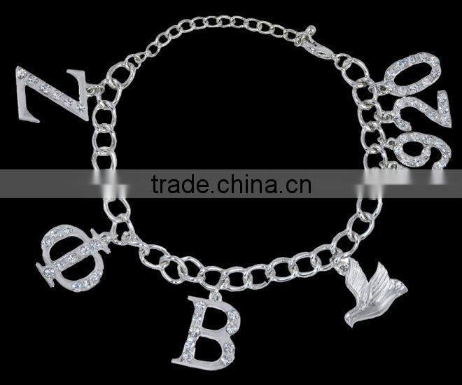 rhinestone crystal brooch Zeta Phi Beta LIFE MEMBER lapel pin