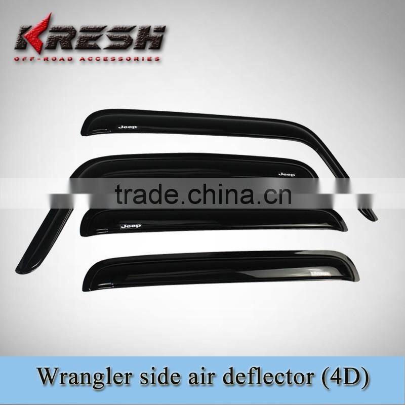 wrangler side window air deflector 2D or 4D/ jk jeep window air deflector / side window deflector for jeep wrangler jk