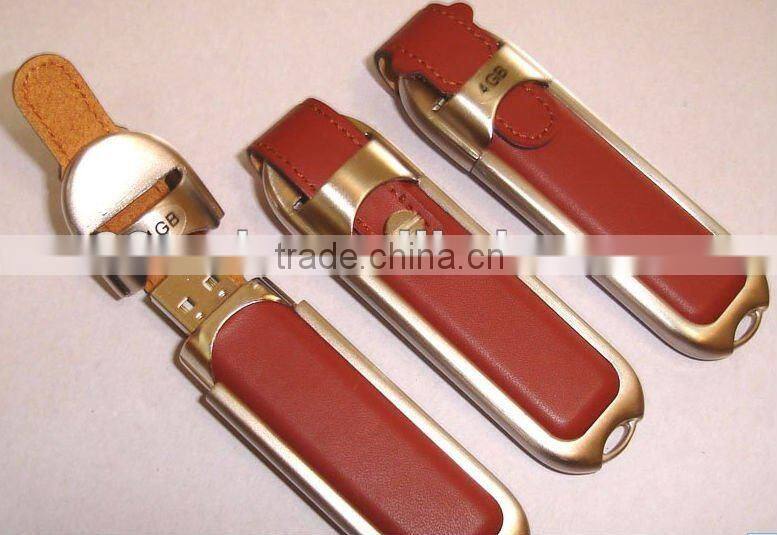 Oem leather 8gb bulk usb flash drive no case OPP package