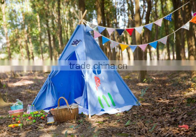 Play fabric kids teepee tent kids pop up teepee tent