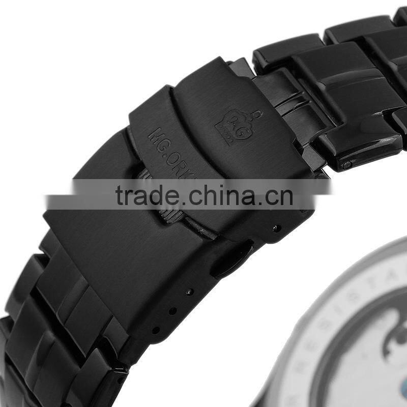 Men's Classical Automatic Wrist Watch Luxury Automatic Watches Real Leather Watch High Quality WM372