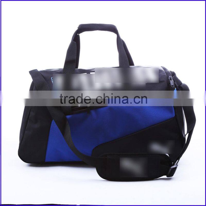 Colorful polyester leather canvas nylon sport gym bag with LOGO printed