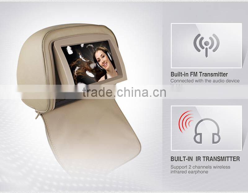 New coming 9inch headrest DVD with phone link