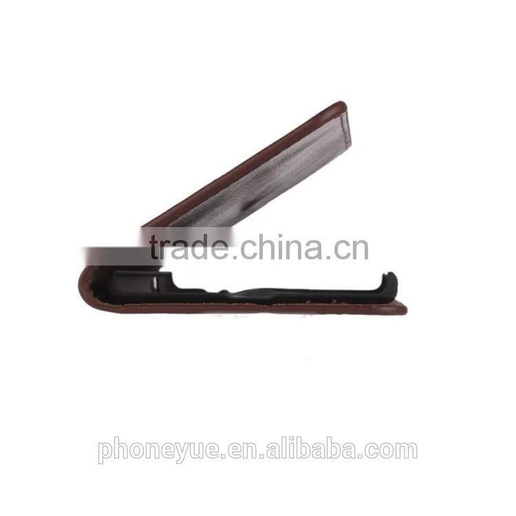 luxury retro style crazy horse ultra slim geniune leather flip cover case for oppo f1