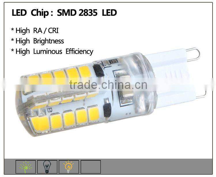 2015 new design G9 smd 2835 2.4w 110/220v AC led light bulb