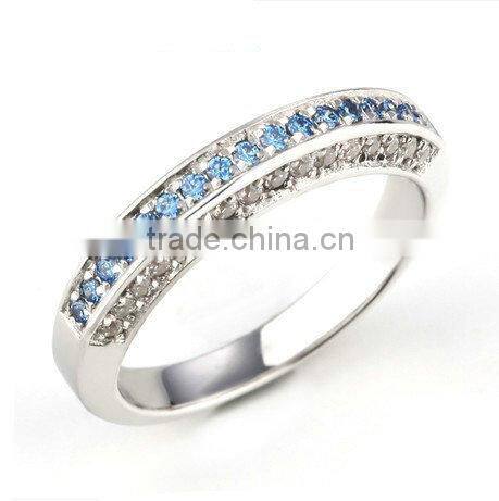 14K White Gold New design gold finger ring