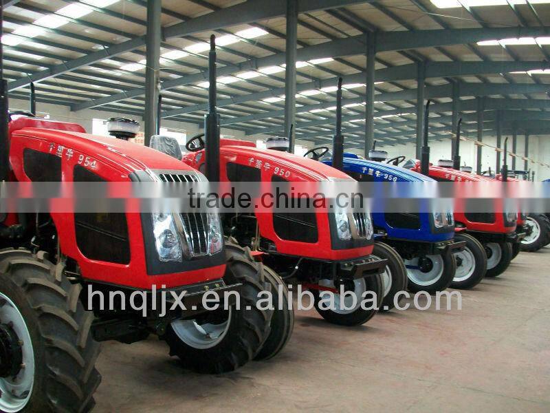 double cylinder QLN-904 farm tractor, 90hp 4*4 YTO Diesel engine