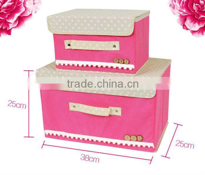 High quality non woven Waterproof coated double cover receive sorting box store content box