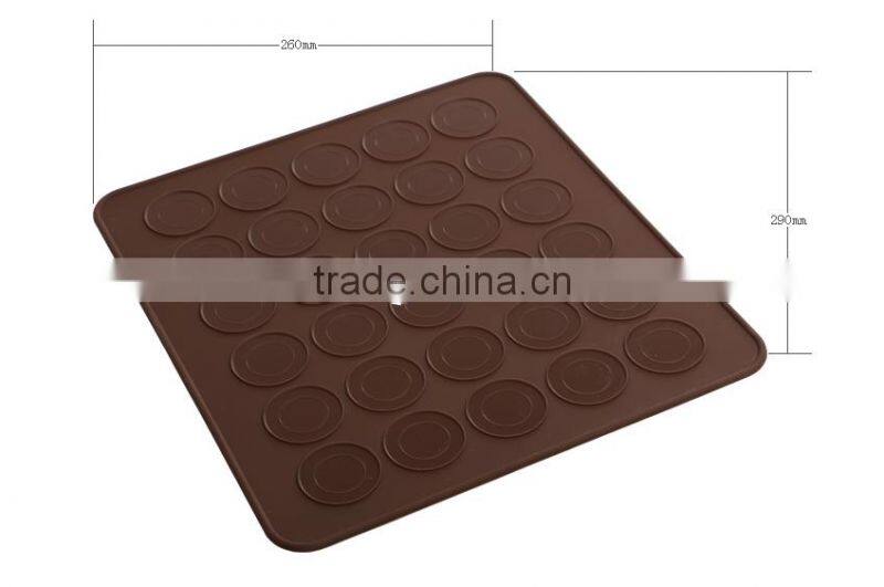 Hot sale FDA and LFGB food grade colorful silicone non-stick Macaron baking mat