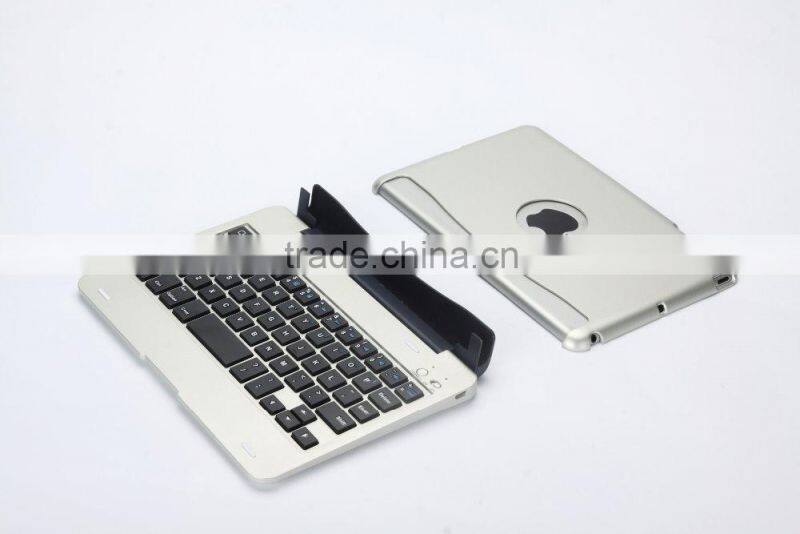 Bluefinger Bluetooth 3.0keyboard case cover for iPad Mini with detacable cover,calmshell keyboard,