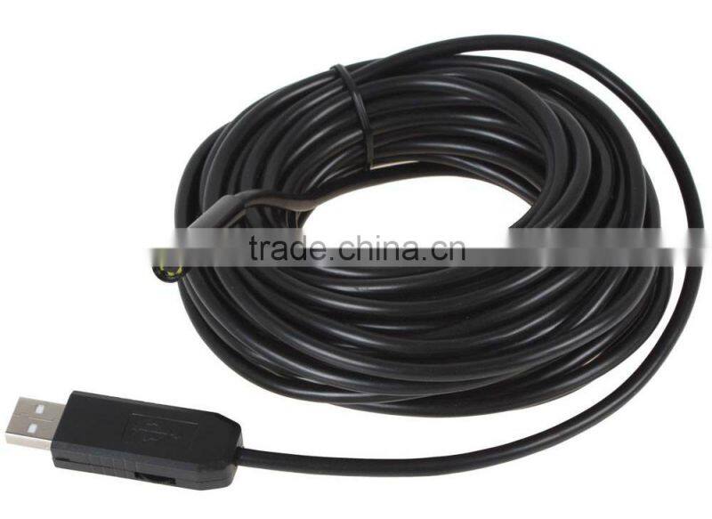 2M Cable Length Endoscope 7mm Lens Waterproof IP67 Mini USB Endoscope Camera Inspection Borescope Tube Snake Scope 6 LEDs