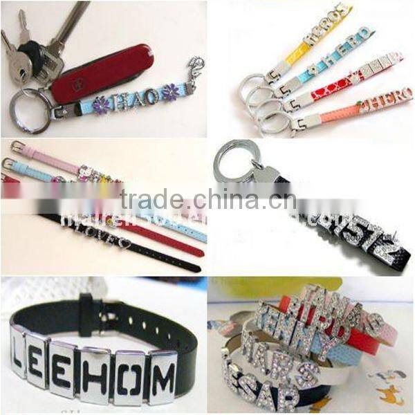 A-Z Enamel Crown Funny Alphabet Letter slider charms