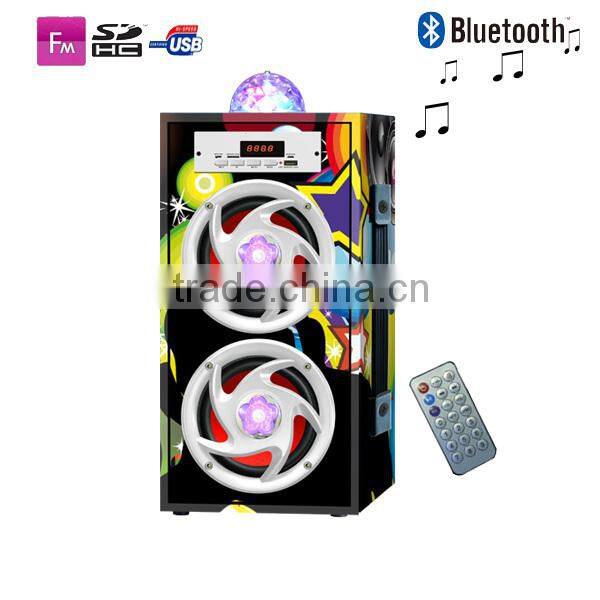 NT-WS002 trade assurance supplier LED wood speaker