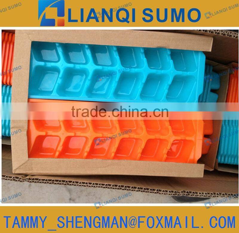 FDA Food Grade plastic ice cube tray mould with PP Colourful