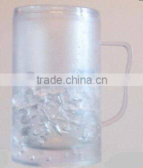 plastic double wall party beer mug